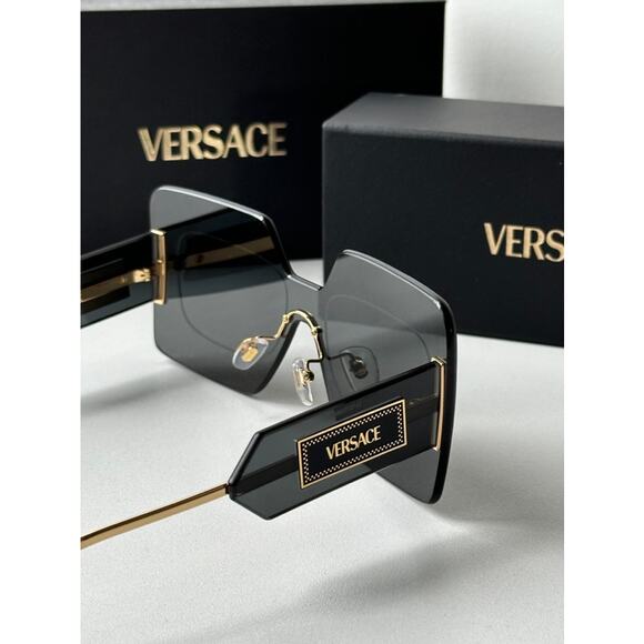 NEW Versace VE2277 Rimless Oversized Sunglasses $652 main image 4